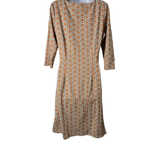 J. McLaughlin Dress Women's Size Medium CAtalina Cloth Ruched Gathered Side Exce - Picture 5 of 12